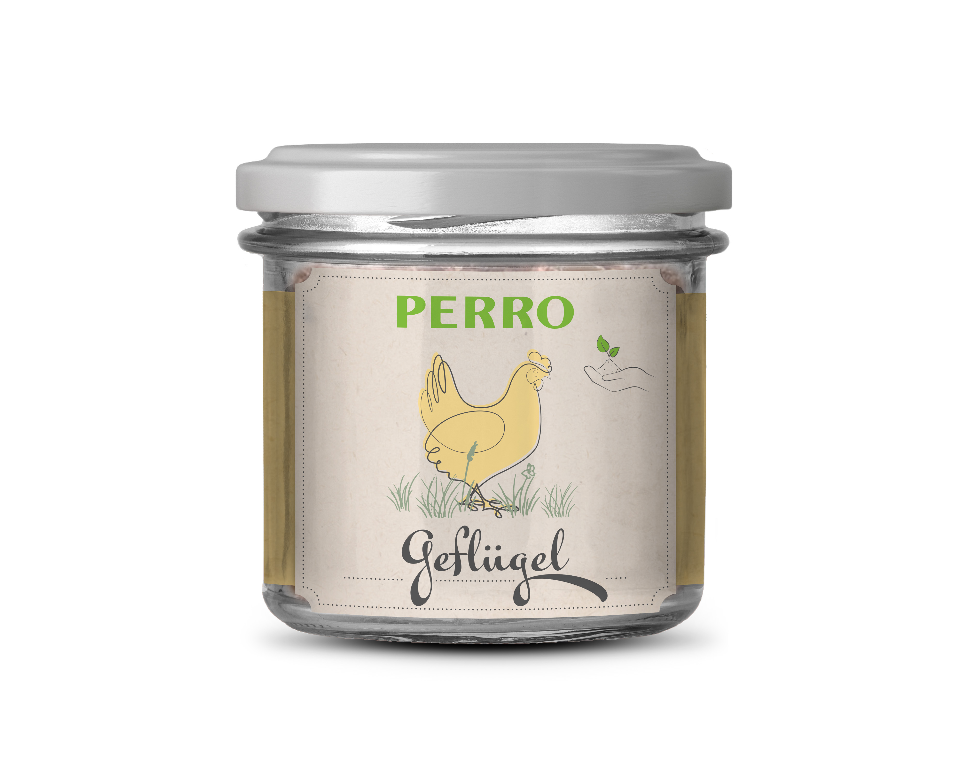 PERRO Genießer Glas Katze Huhn 200 g